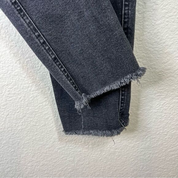 Free People We The Free Womens Skinny Jeans Raw Hem Denim Stretch Pocket Gray 30 - Picture 5 of 8